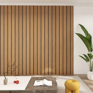 Pannello Murale Impermeabile in IXPE Effetto <span class=keywords><strong>Legno</strong></span> - Striscia Scanalata Facile da Installare per Progetti di Decorazione del Soggiorno - Product Image 2