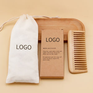 Pettine Ecologico a Denti Larghi in Legno di Bambù Biodegradabile Personalizzato Economico all'Ingrosso per Uso Domestico - Product Image 1