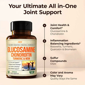 Glucosamina Condroitina MSM Suplemento para la salud articular Cápsulas de vitamina C para soporte inmune-OEM disponible Soporte para articulaciones óseas 90 - Product Image 3