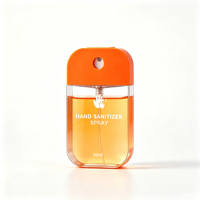 Aangepaste handdesinfectiespray mini pocket creditcard formaat draagbare fruitgeurende parfumspray mist handdesinfectiemiddelen groothandel leverancier