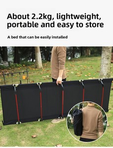 <span class=keywords><strong>Lettino</strong></span> <span class=keywords><strong>da</strong></span> <span class=keywords><strong>Campeggio</strong></span> Personalizzato in Lega di Alluminio Leggera, Pieghevole e Portatile, Design Moderno con Telaio in Metallo - Product Image 3