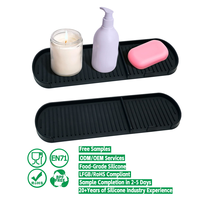 Meilleures ventes Produits tendance dans la salle de bains Meilleures ventes Plateau de toilette pour savon d'évier Plateau de service en silicone