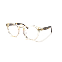 Gafas Unisex Redondas Vintage Retro de Acetato Multicolor de Nuevo Diseño, Monturas Ópticas
