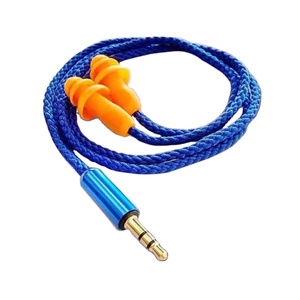 Écouteurs filaires <span class=keywords><strong>anti</strong></span>-<span class=keywords><strong>bruit</strong></span> de type intra-auriculaire avec pilotes dynamiques, longueur de câble réglable et basses puissantes - Product Image 1