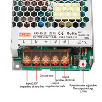 MZMW LRS 50W 5V 12V 15V 24V 36V 48V CCTV Smps LED controlador adaptador Industrial Ac Dc convertidor Unidad de fuente de alimentación conmutada