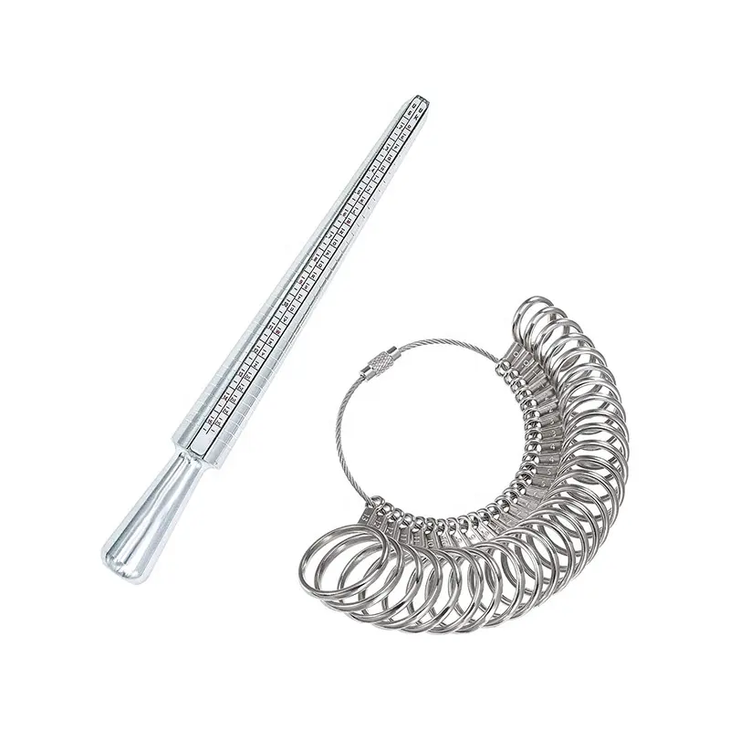 Jewellery Tools Ring Size Mandrel Stick Finger Gauge Ring Sizer Measuring Jewelry Tool Set Ring Size