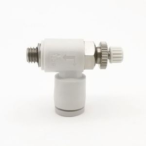 Connecteur pneumatique YIIDNN AS1201F 4/6/8/10/12mm, vanne de régulation de vitesse, filetage externe, cylindre, garantie 1 an - Product Image 2