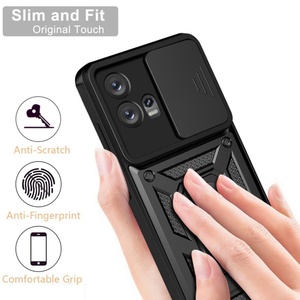 Étui rigide de luxe avec support pour bague et cache-caméra coulissant pour Motorola Edge 50 <span class=keywords><strong>Pro</strong></span> G62 G85 <span class=keywords><strong>Edge30</strong></span> G32 - Product Image 6