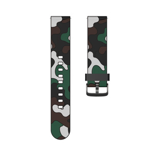 Cinturino in Silicone morbido per Amazfit GTR 47mm 42mm Replace cinturino mimetico per Amazfit GTS Samsung <span class=keywords><strong>Watch</strong></span> 3 <span class=keywords><strong>Huawei</strong></span> <span class=keywords><strong>GT3</strong></span> Band - Product Image 3