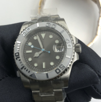Montre homme automatique de haute qualité avec cadran en saphir, boîtier en acier inoxydable, montre de plongée mécanique NH35, design personnalisé, montre-bracelet