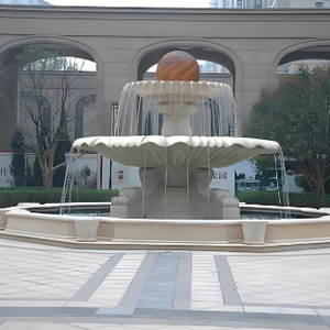 نوافير مياه رخامية كلاسيكية متعددة الطبقات للفلل الخارجية للبيع - Product Image 4