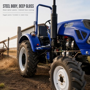 Tractor con enganche de tres puntos de 40hp, 45hp, 50hp, 60hp, 70hp, 80hp con distancia entre ruedas ajustable y ROPS para explotaciones familiares - Product Image 4