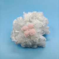Fibre de polyester recyclée HCS 3D/7D/15D, fibre creuse conjuguée siliconée HCS recyclée pour le rembourrage
