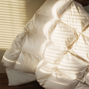 Pinch pleat mùa đông ngỗng xuống Comforter , 100% bông vải, cao cấp mùa đông Trắng khách sạn Comforter nặng Duvet chèn - Product Image 2