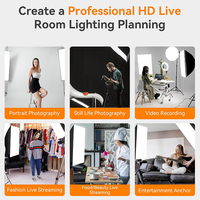Kit de Iluminación Profesional con Softbox, Juego de Luces LED para Estudio Fotográfico, Caja de Luz para Transmisión en Vivo, Retratos y Fotografía de Productos