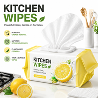 Toallitas Desengrasantes Ecológicas para Cocina con Logotipo Personalizado, para Limpiar Microondas, Estufas y Encimeras - Fábrica OEM