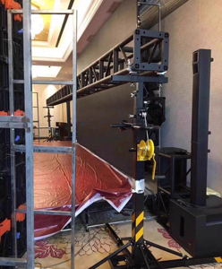 Support de scène télescopique robuste de 6 m, pliable, à manivelle, capacité de charge de 250 kg, support pour haut-parleurs, treuil pour événements - Product Image 6