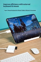 Lector de Tarjetas OTG para iPhone y Teléfonos, Adaptador USB/Tipo-C 3 en 1 con Ranuras SD/TF, Material ABS, Hecho en Shenzhen