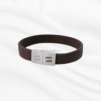 Bracelet en nylon NFC, bracelet de poignet, boucle magnétique en acier inoxydable, carte de visite RFID, accès aux événements, cadeau de la Saint-Valentin