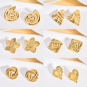 Pendientes de Moda para Mujer, Tono Dorado, Joyería Minimalista, Pendientes Finos para Uso Diario, Regalo de Fiesta, Regalo de Navidad, Elegantes - Product Image 4