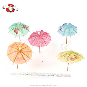 Palillos Decorativos de Bambú Personalizados para Fiestas, Adornos para Comida Saludable, Sombrillas para Cócteles con Bandera Personalizada - Product Image 1