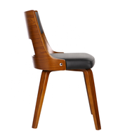 Chaise de salle à manger rembourrée en bois de haute qualité en cuir meubles de maison chaise de salle à manger moderne en bois massif panneau ensemble de table à manger nordique