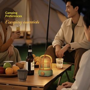 Lanterne portable avec interrupteur, <span class=keywords><strong>lampe</strong></span> de table LED <span class=keywords><strong>rechargeable</strong></span> moderne à lumière blanche chaude pour salon et extérieur - Product Image 5