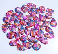 Forma de mezcla de piedras preciosas sueltas pulidas cabujón turquesa de ostra espinosa Natural de alta calidad AAA + para uso en joyería