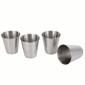 Ensemble de tasses à bière portables en acier inoxydable épaissi de 70 ml avec housse en cuir PU - Product Image 4