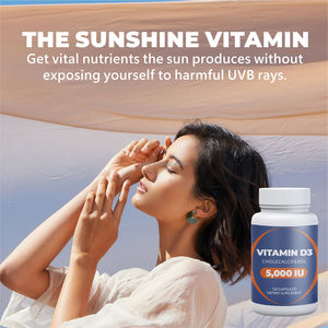 Complément alimentaire OEM ODM Vitamine D-3 & <span class=keywords><strong>K</strong></span>-2 pour la santé osseuse avec antioxydants en capsules - Product Image 2