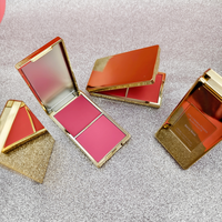 Palette de fard à joues 2-en-1 crème et poudre, 12 couleurs, bronzant longue tenue, marque privée, végétalien, haute pigmentation, vente en gros