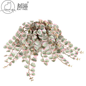 Tree Cat Artificial Hanging Plant 47cm 126 <b>Leaves</b> Green Plastic <b>Decorative</b> Vine <b>Wall</b> Mounting - Product Image 5