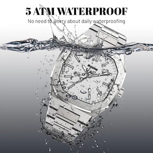 Reloj de Pulsera de Cuarzo para Hombre, de Acero Inoxidable, Analógico, de Negocios, a la Moda, Resistente al Agua, de Lujo, con Logotipo Personalizado, Ultrafino, Japonés, de 44 mm - Product Image 4