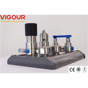Regulador de <span class=keywords><strong>CO2</strong></span> de latón de doble cara para Panel de Control de presión de diseño Modular de Gas helio oxígeno para acetileno de argón propano LPG - Product Image 4