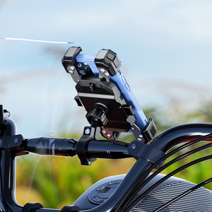ที่ยึดโทรศัพท์มือถือสำหรับจักรยานยนต์แบบ<span class=keywords><strong>ล็อค</strong></span>อัตโนมัติ กันน้ำ เหมาะสำหรับโทรศัพท์ขนาด 5.4-7.2 นิ้ว - Product Image 6