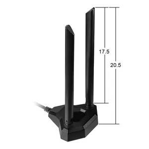 Eightwood Dual Band WiFi Antenna RP-SMA Wireless Network Router 2.4g 5g Antenna