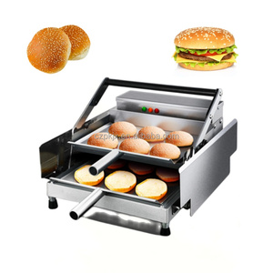 Machine de cuisson de hamburger commerciale 800W four à hamburger machines de <span class=keywords><strong>grille</strong></span>-<span class=keywords><strong>pain</strong></span> de hamburger en acier inoxydable antiadhésif - Product Image 6