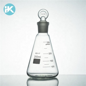 Huke tùy chỉnh 50 ~ 2000ml hình nón phòng thí nghiệm bình <span class=keywords><strong>erlenmeyer</strong></span> với tiêu chuẩn thủy tinh stopper - Product Image 4