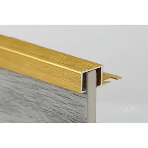 Dili Wholesale Stair Nosing Profile Anti Slip Stair Nosing For Decoration OEM Logo Metal Stair Strips Free Sample