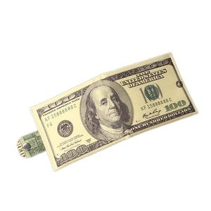 Nueva Cartera Corta de Lona Impermeable para Hombre, Estilo Billete de 100 Dólares Estadounidenses, con Cierre de Hebilla - Product Image 3