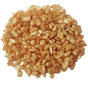 Premium Quality Golden Resin Art Work Decoration Coated Stone Chips <b>for</b> Landscape <b>Curtain</b> Wall Outdoor Industrial Medical Solar - Product Image 1