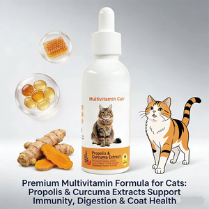 Compléments alimentaires liquides OEM 60 ml, vitamines 15 en 1, gouttes multivitaminées <span class=keywords><strong>pour</strong></span> chats, santé de la peau, du pelage et du cœur - Product Image 3