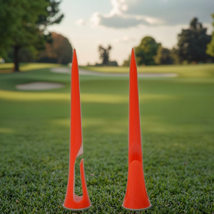 Tees de golf portables à clipser sur les gants et les revers de pantalon, 6 pièces/boîte, en plastique, logo/design graphique personnalisable, sur mesure - Product Image 1