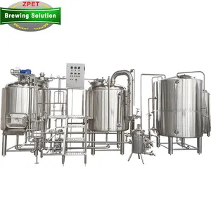 Fornecedor de máquina de fabricação de cerveja artesanal a vapor elétrica de aço inoxidável 500l 1000l Nano Cervejaria Equipamento