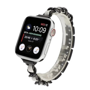 <span class=keywords><strong>Bracelet</strong></span> de remplacement en acier inoxydable fin et en <span class=keywords><strong>cuir</strong></span> à double cercle pour <span class=keywords><strong>Apple</strong></span> <span class=keywords><strong>Watch</strong></span> Femme et Fille - Product Image 5