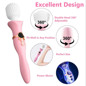 Vibratore AV a Doppio Motore con Rotazione a 360 Gradi per Punto G e Massaggio Vaginale per Masturbazione Femminile - Product Image 4