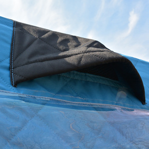 Tente de pêche sur glace en tissu polyester Oxford imperméable, portable, rectangulaire, 1 porte, poteaux en alliage d'aluminium - Product Image 3
