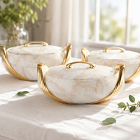 Ensemble de casseroles chauffe-plats en ABS et acier inoxydable, isolées, grande capacité, durables, portables, pour usage en cuisine et mariages