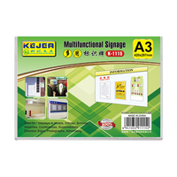 Porte-cartes d'affichage étanche, 1 pièce, support mural en plexiglas transparent, pour affiche