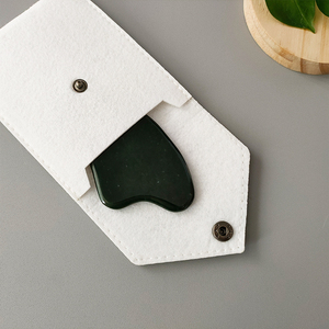 Nephrit-Jade Gesichtsmassage-Werkzeuge Handgefertigtes Jade-Guasha-Brett SPA Akupunktur-Therapie-Tools Gesichts-Hetian-Jade Gua Sha Werkzeuge - Product Image 6
